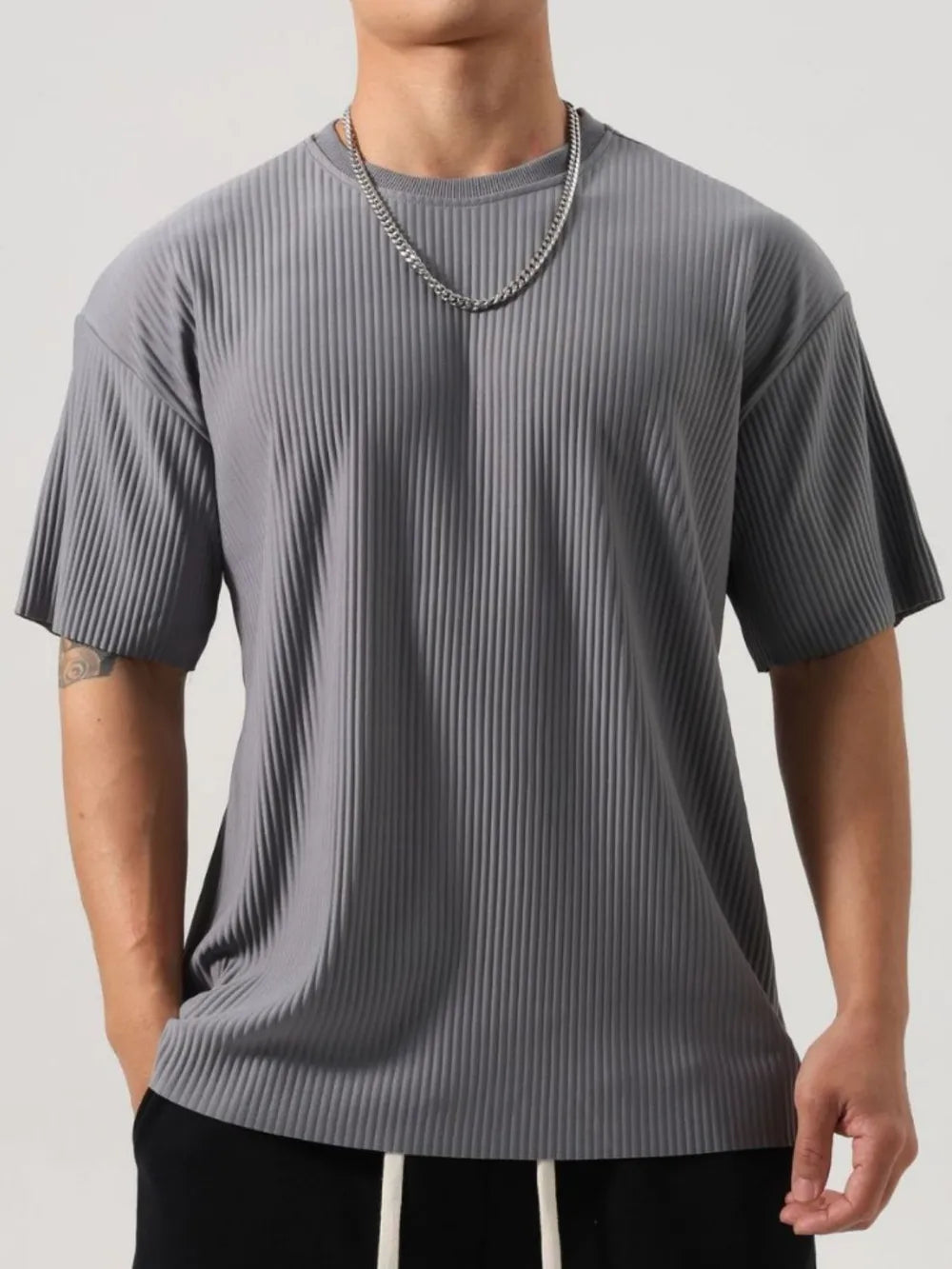 Men's Plus Size Round Neck Half Sleeve T-Shirt NicholesGifts