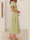Sweetheart Neck Puff Sleeve Dress nicholesgifts