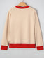 Women GAME DAY Letter Graphic Round Neck Sweatshirt nicholesgifts