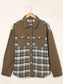 Plaid Collared Denim Jacket nicholesgifts