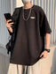 Men's Full Size Round Neck Half Sleeve T-Shirt Plus Size nicholesgifts