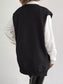 Button-Down Button Up Sweater Vest nicholesgifts