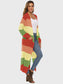 Color Block Long Sleeve Pocketed Cardigan nicholesgifts