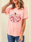 Pumpkin Graphic Round Neck Long Sleeve T-Shirt nicholesgifts