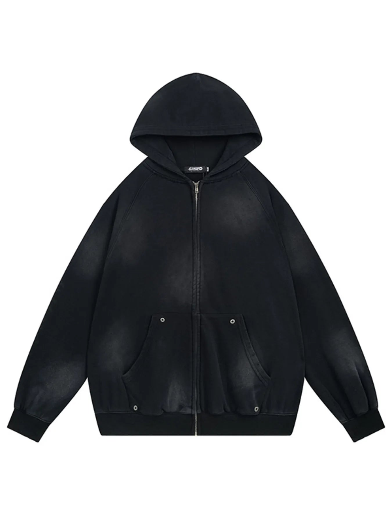 Men's Oversized Letter Graphic Zip-Up Hoodie NicholesGifts