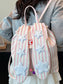 Striped Star Bunny Ear Backpack Bag nicholesgifts