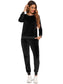 Round Neck Long Sleeve Loungewear Set with Pockets nicholesgifts