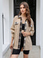 Plaid Button Down Collared Jacket nicholesgifts