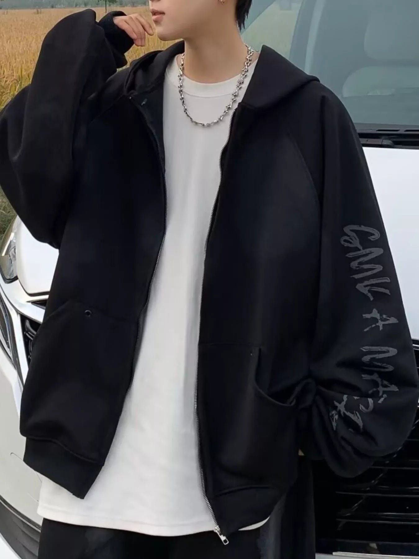 Men's Plus Size Zip Up Loose Fit Hoodie NicholesGifts