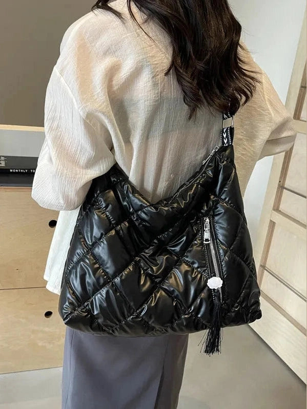 Quilted Nylon Travel Bag Trendsi