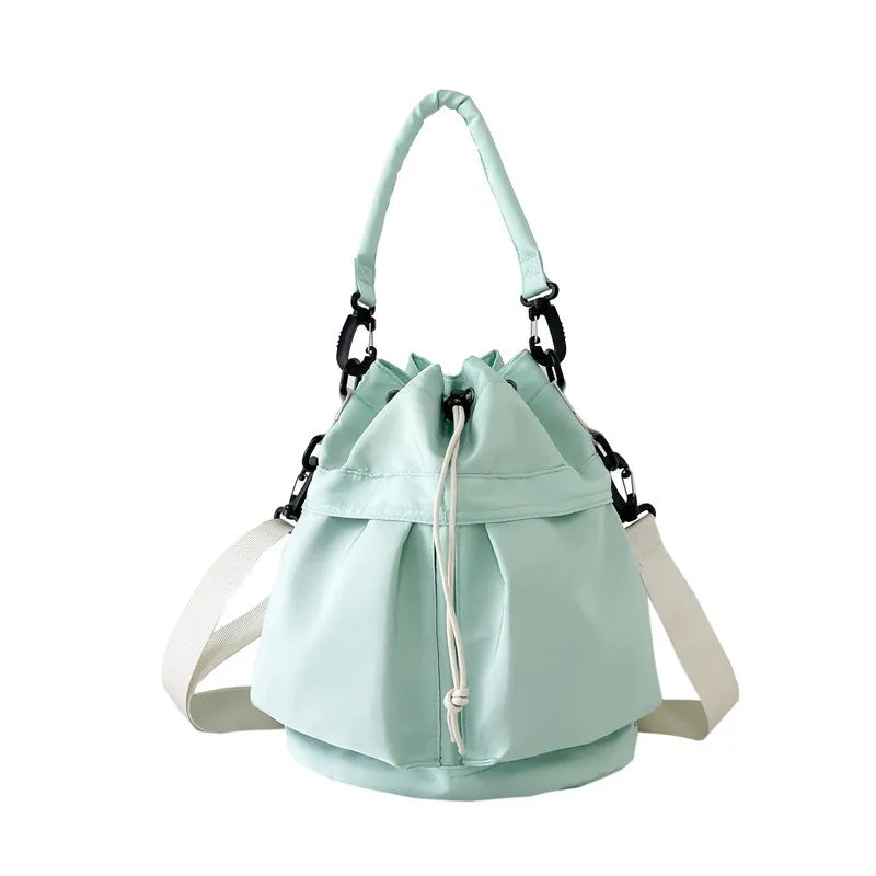 Drawstring Nylon Bucket Bag Trendsi