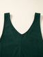 Corduroy V Neck Patched Pocket Sleeveless Jumpsuit nicholesgifts