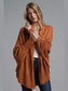 Dolman Sleeve Open Front Ribbed Trim Longline Cardigan nicholesgifts