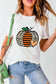 Pumpkin Graphic Round Neck Short Sleeve T-Shirt nicholesgifts