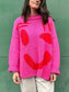 Contrast Drop Shoulder Long Sleeve Sweater nicholesgifts