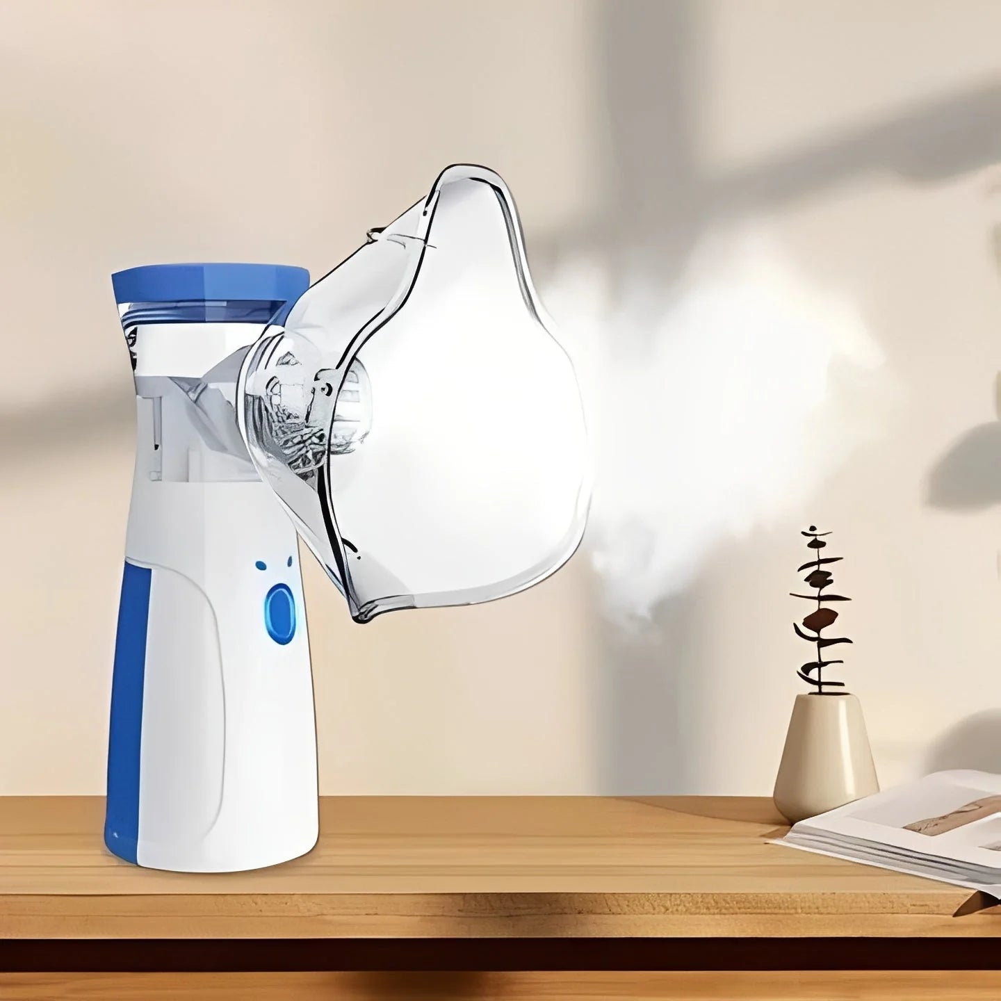 Compact USB Nebulizer for Home & Travel – Includes Dual Masks for Ultimate Convenience