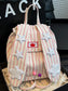 Striped Star Bunny Ear Backpack Bag nicholesgifts