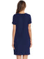 Round Neck Short Sleeve Lounge Dress nicholesgifts