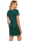 Contrast Trim Short Sleeve Lounge Dress nicholesgifts
