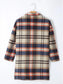 Plaid Longline Jacket with Pockets nicholesgifts