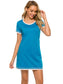 Contrast Trim Short Sleeve Lounge Dress nicholesgifts