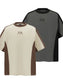 Men's Relaxed Fit Color Block T-Shirt nicholesgifts