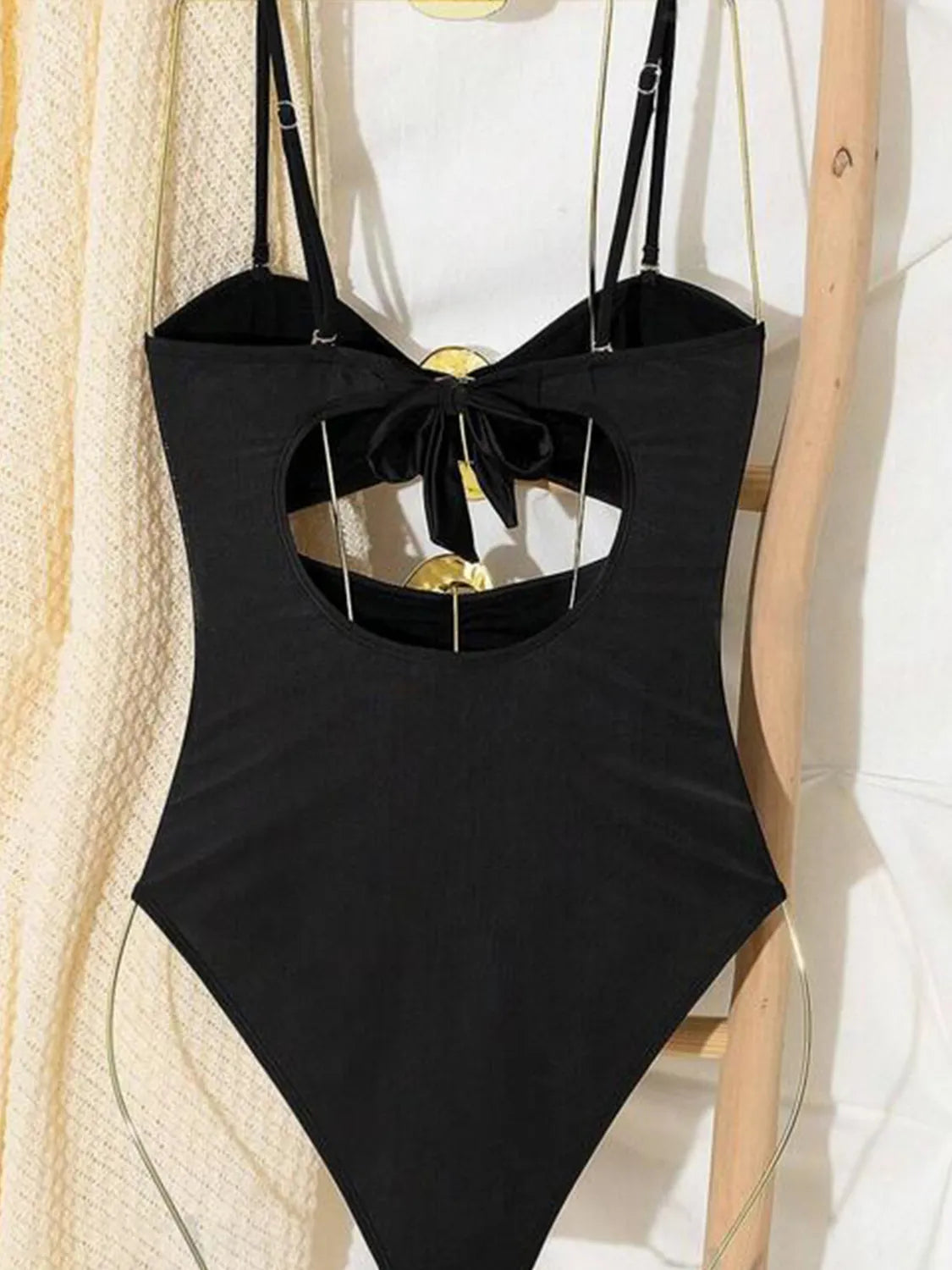 Women Cutout Sweetheart Neck One-Piece Swimwear nicholesgifts