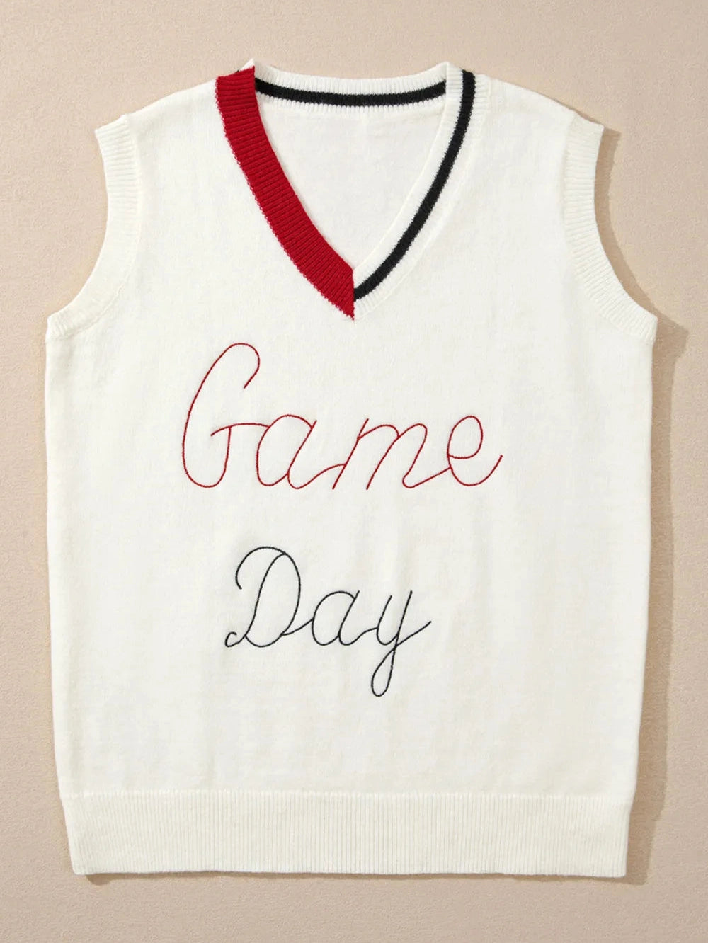 GAME DAY V-Neck Sweater Vest nicholesgifts