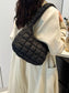 Quilted Ruched Shoulder Bag nicholesgifts