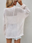 Openwork Button Front Cardigan nicholesgifts