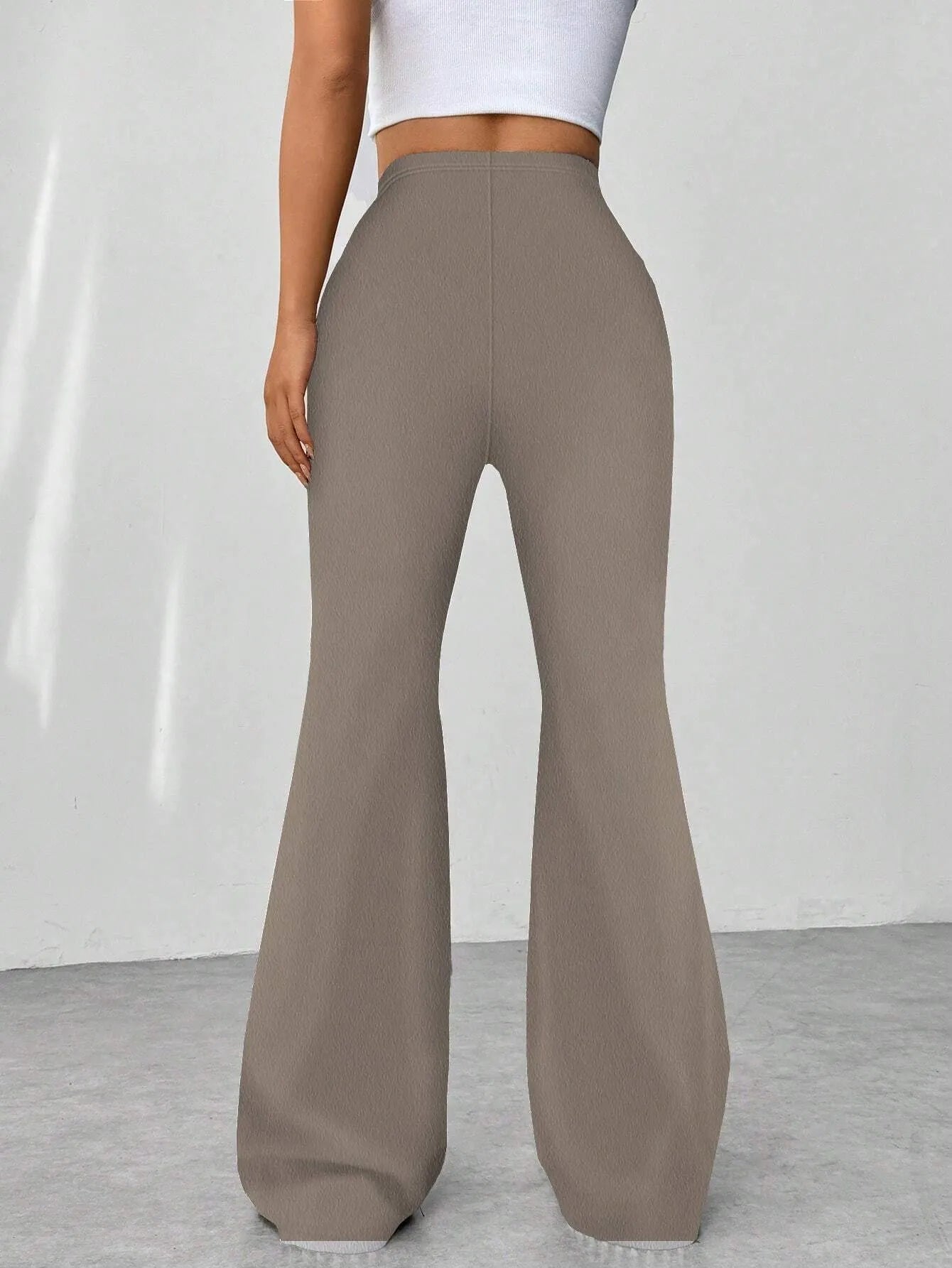 Women High Waisted Flare Pants nicholesgifts