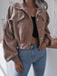 NicholesGifts Women Lantern Sleeve Cropped Corduroy Jacket nicholesgifts