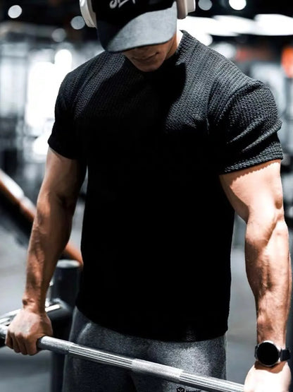 Men's Full Size Breathable Short Sleeve T-Shirt Plus Size nicholesgifts