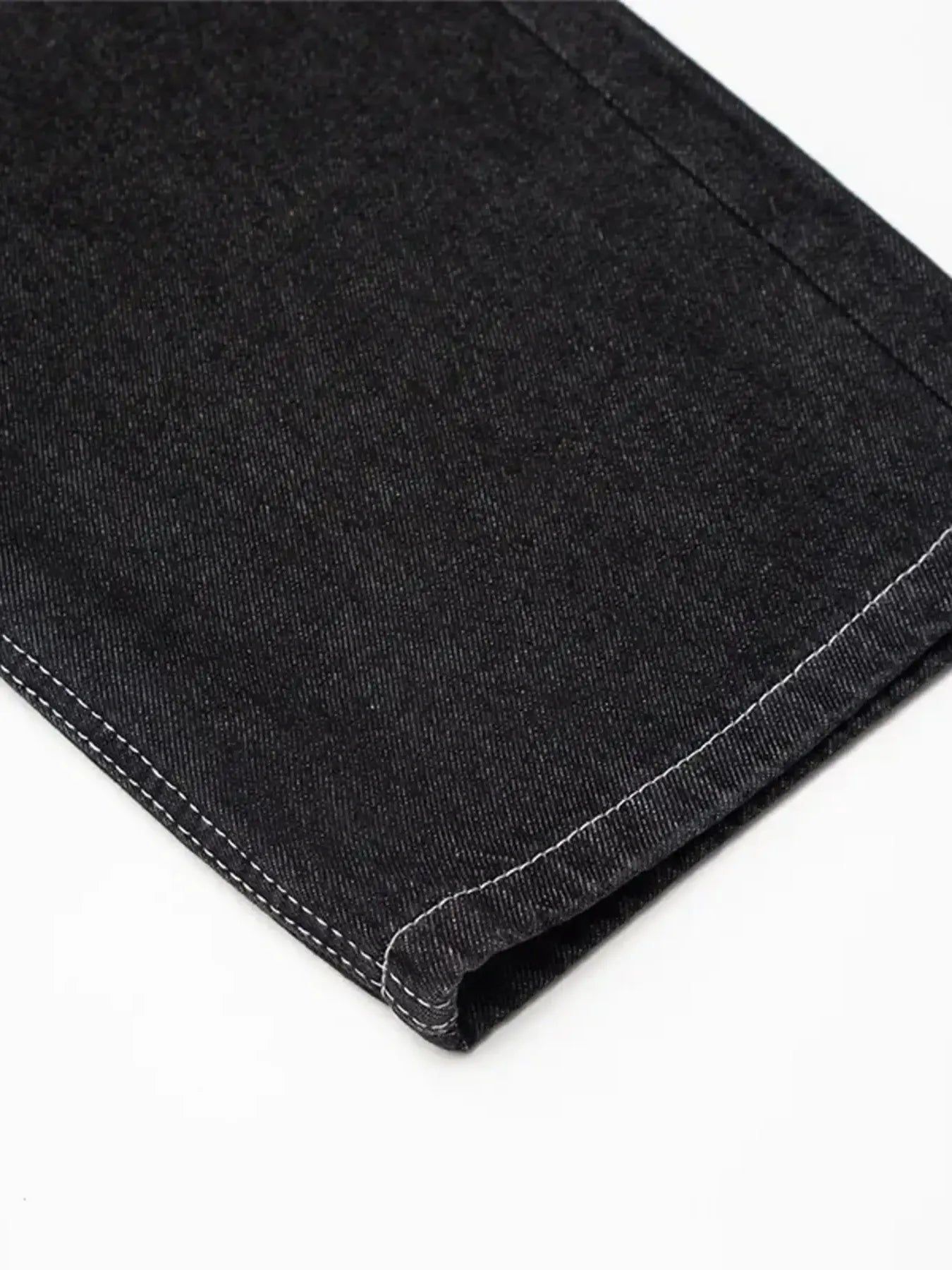 Men's Skeleton Embroidered Straight Leg Jeans Trendsi