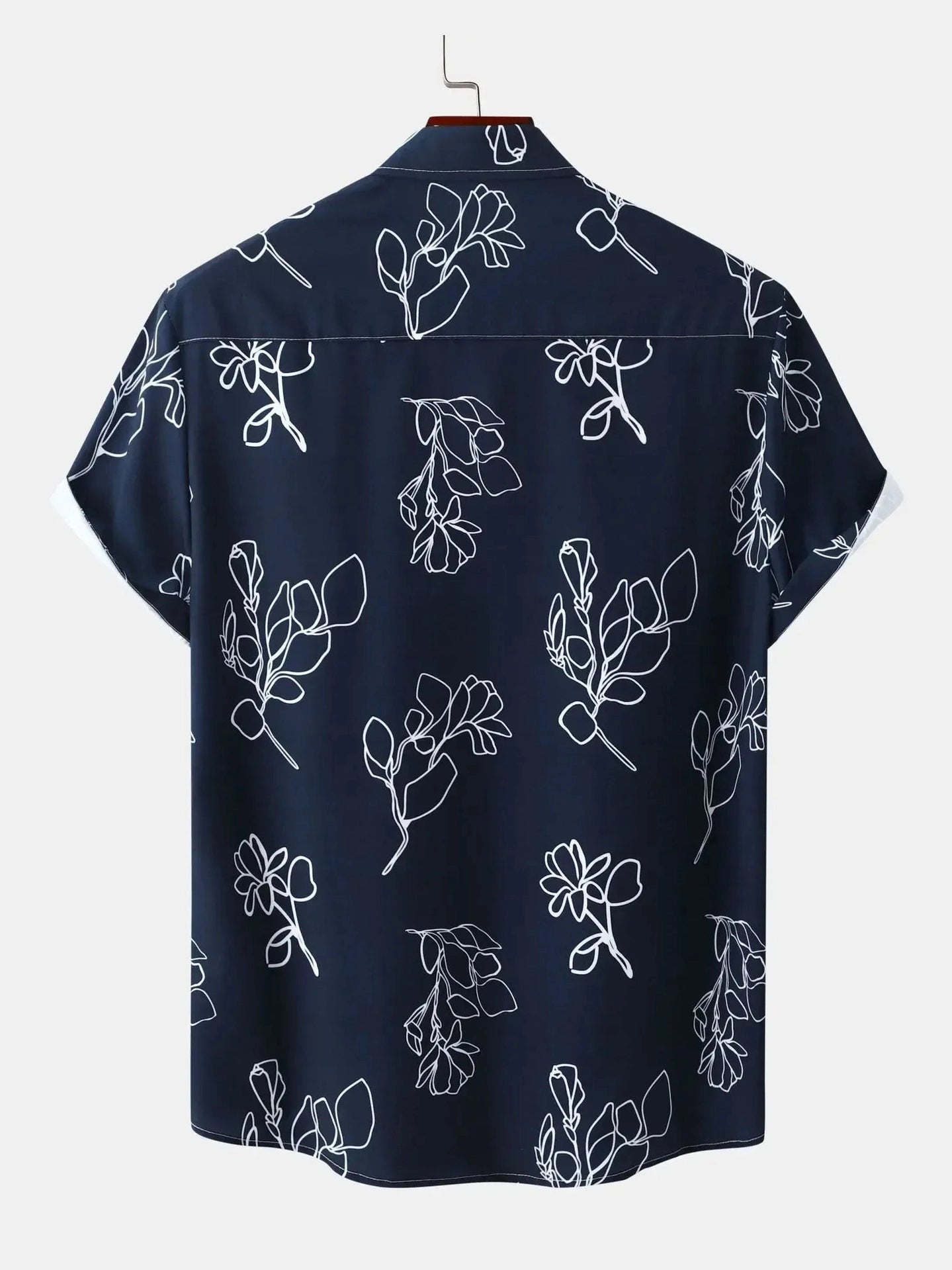 Men's Plus Size Printed Short Sleeve Casual Shirt NicholesGifts