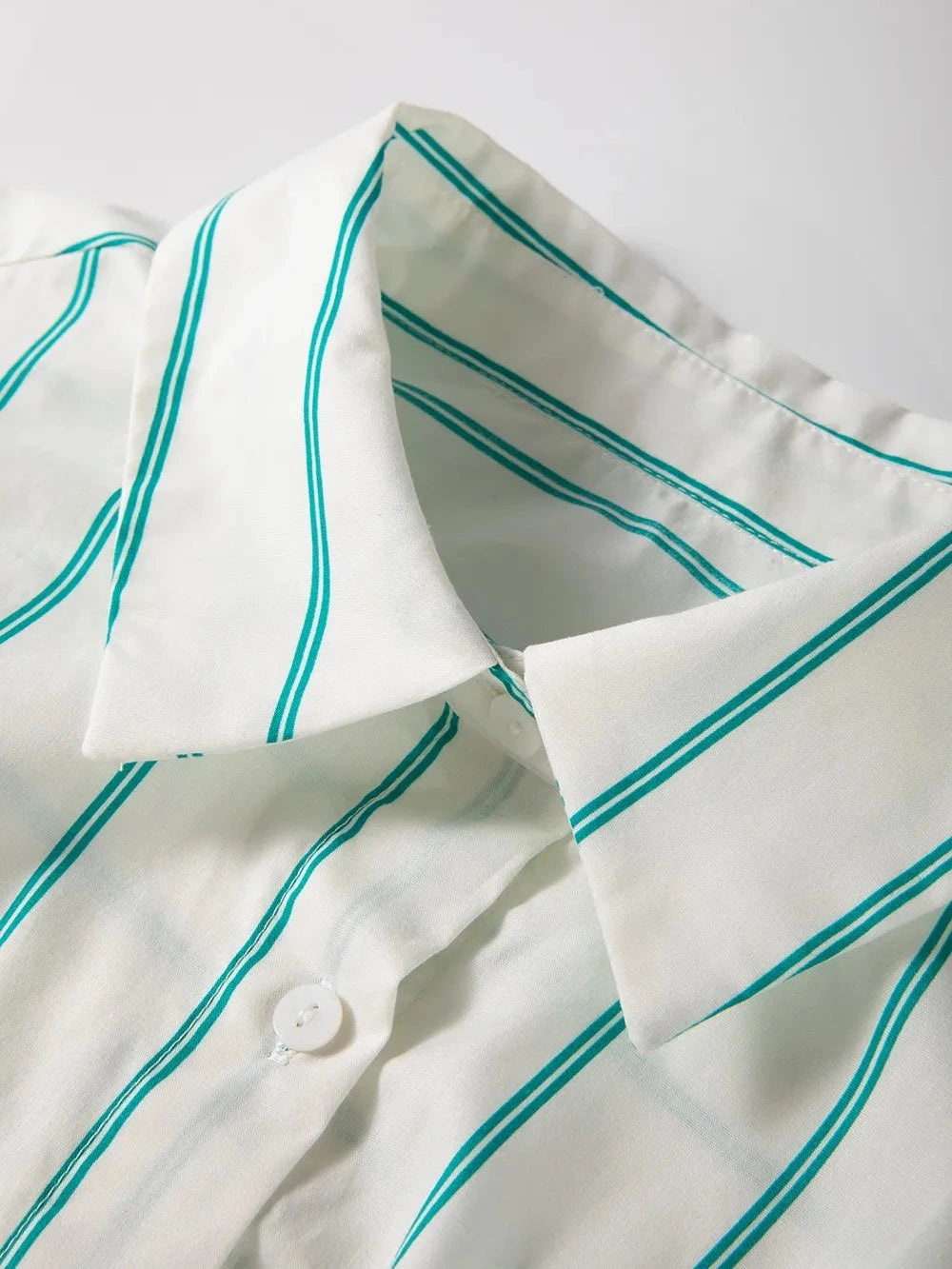 St Patricks Striped Wide Short Sleeve Shift Mini Shirt Dress NicholesGifts