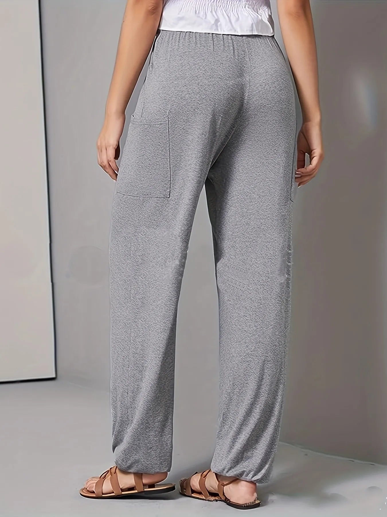 Drawstring Wide Leg Pants with Pockets NicholesGifts