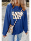 Women Game Day Round Neck Long Sleeve Sweatshirt nicholesgifts