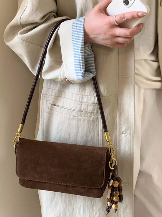 Adjustable Strap Flap Shoulder Bag nicholesgifts