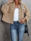 Button Up Long Sleeve Jacket nicholesgifts