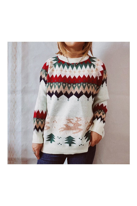 Christmas Element Long Sleeve Sweater