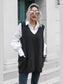 V-Neck Sleeveless Sweater Vest with Pocket nicholesgifts