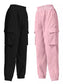 2 Piece Elastic Waist Cargo Pants NicholesGifts