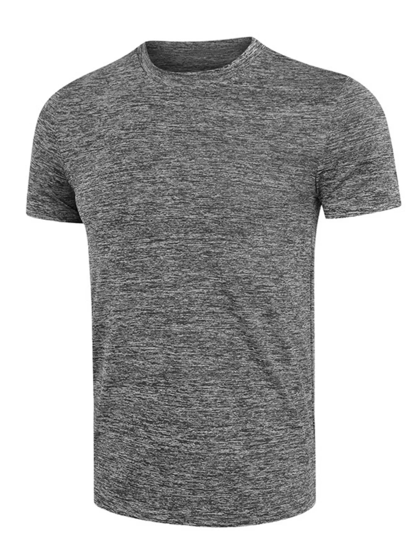 Men's Heathered Casual Round Neck T-Shirt NicholesGifts