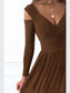 Slit Surplice Long Sleeve Maxi Dress nicholesgifts