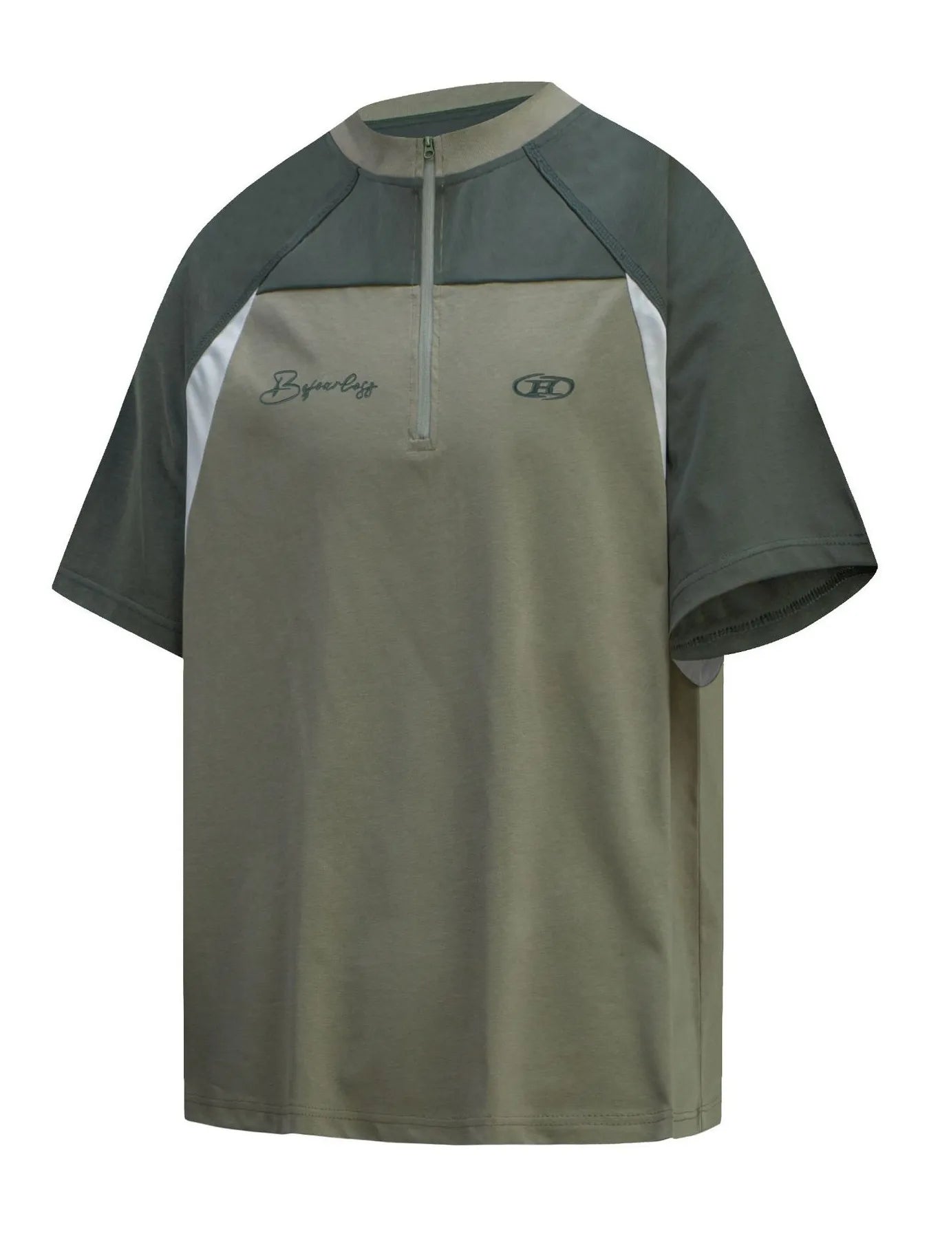 Men's Half Zip Short Sleeve T-Shirt NicholesGifts