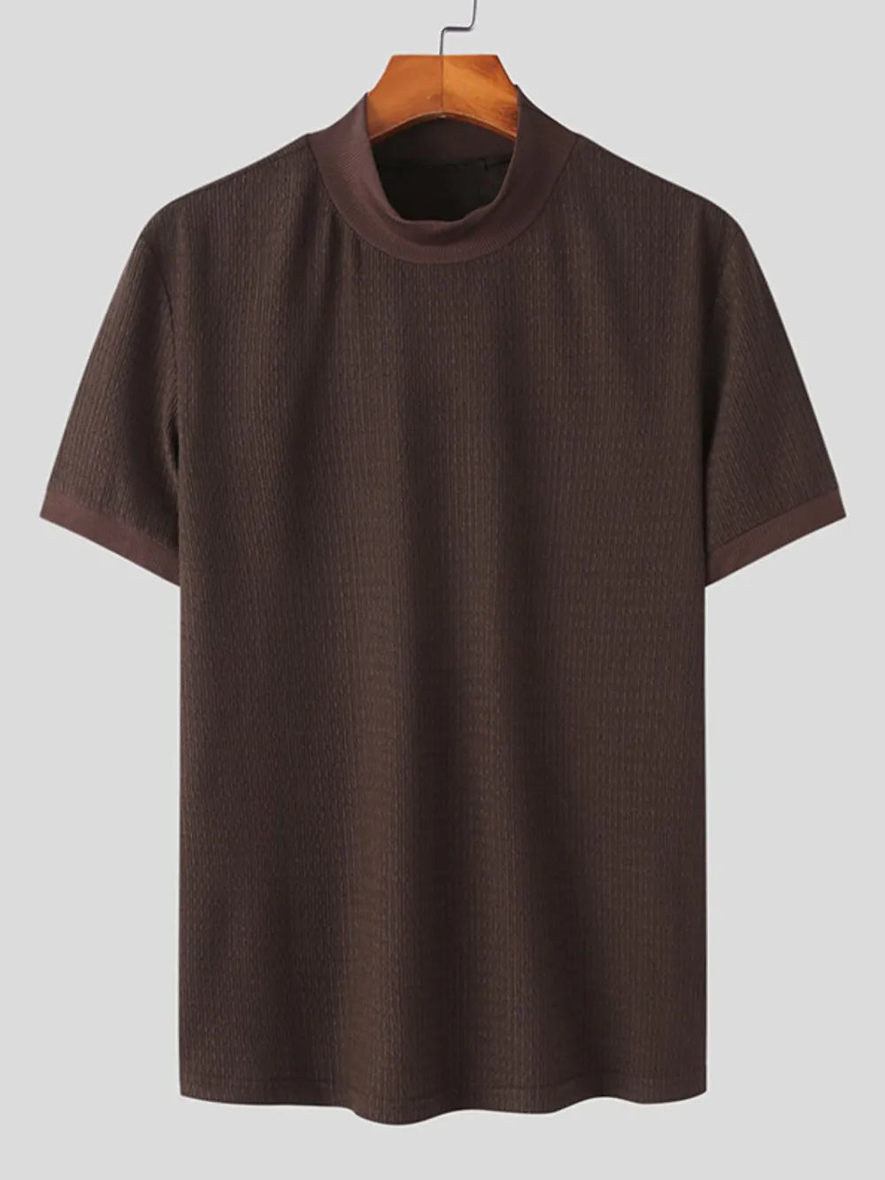 Men's Full Size Mock Neck Short Sleeve T-Shirt Plus Size NicholesGifts
