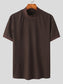 Men's Full Size Mock Neck Short Sleeve T-Shirt Plus Size nicholesgifts