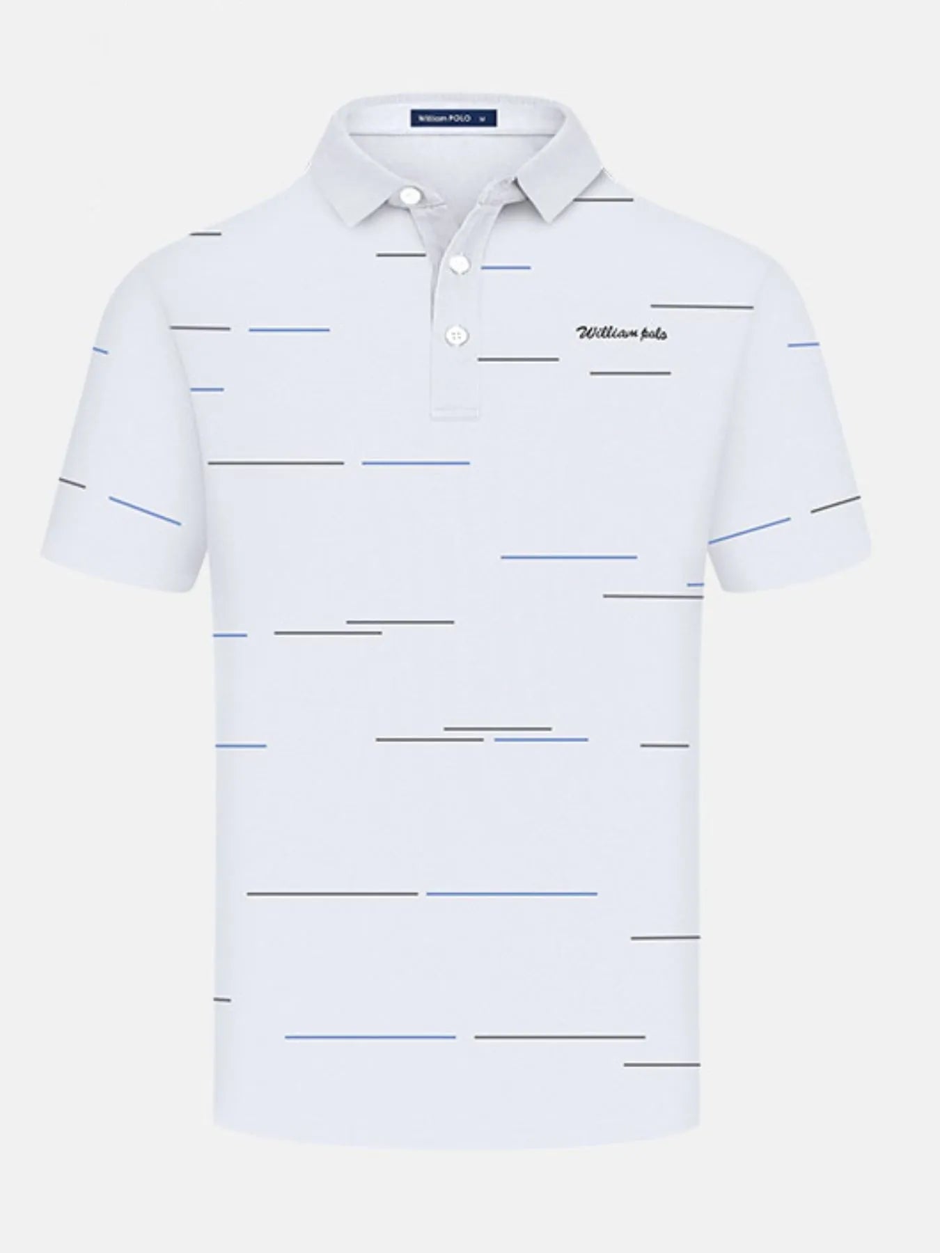 Men's Short Sleeve Collared Neck Striped Polo NicholesGifts