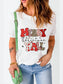 Letter Graphic Round Neck Short Sleeve T-Shirt nicholesgifts